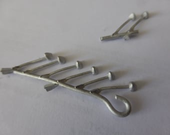 1:43 white metal Vitaloni-type side mirrors for cars of the 70-80s (pack of 8 pcs) Tron SP15