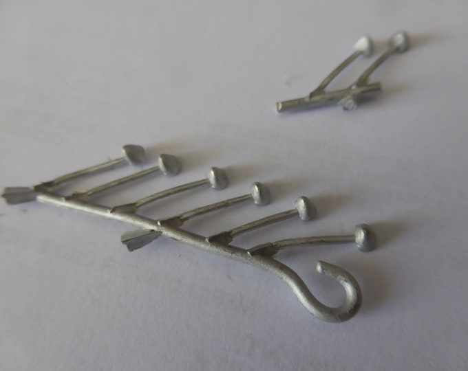 1:43 white metal Vitaloni-type side mirrors for cars of the 70-80s (pack of 8 pcs) Tron SP15