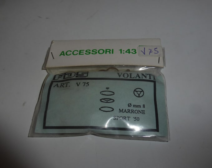 1:43 plastic and photoetched mm 8.0 steering wheels for sports and racing cars of the 50-60s FDS V75