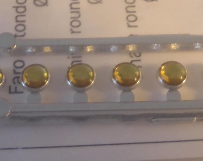 plastic + resin round lights CLEAR-YELLOW mm 4.8 for model cars and other models (pack of 8) Meri Kits L32