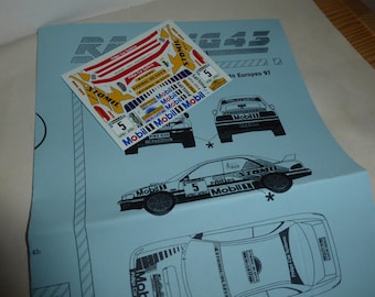 1:43 decals sheet for Subaru Impreza WRX Rally Piancavallo 1997 #5 RACING43 RD18