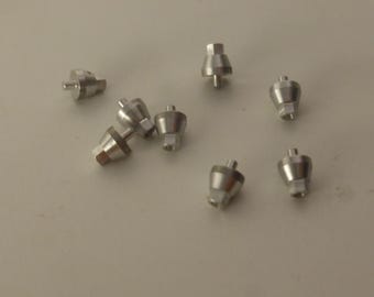 1:24 wheel nuts for racing cars of the 80-90-2000s (machined aluminium, pack of 8 pcs)