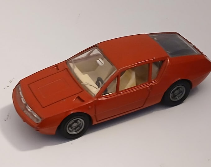Dinky Toys France 1411 Alpine Renault A310 in red with white interiors 1:43 vintage diecast model