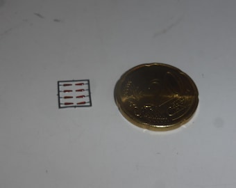 photoetched + resin drop shaped orange blinkers for 1:43 Ferrari 250 GTO, SWB and other models (pack of 8)  Racing43