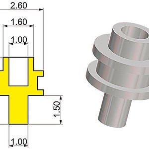 1:43 machined aluminium driveshaft cowlings type-A (4 pieces) Tameo PG13