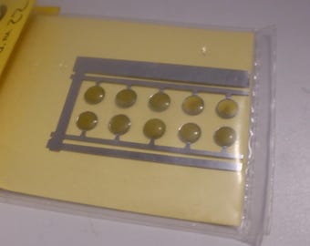 photoetched + resin round lights YELLOW mm 5.0 for model cars and other models (pack of 10) Racing43 RA22