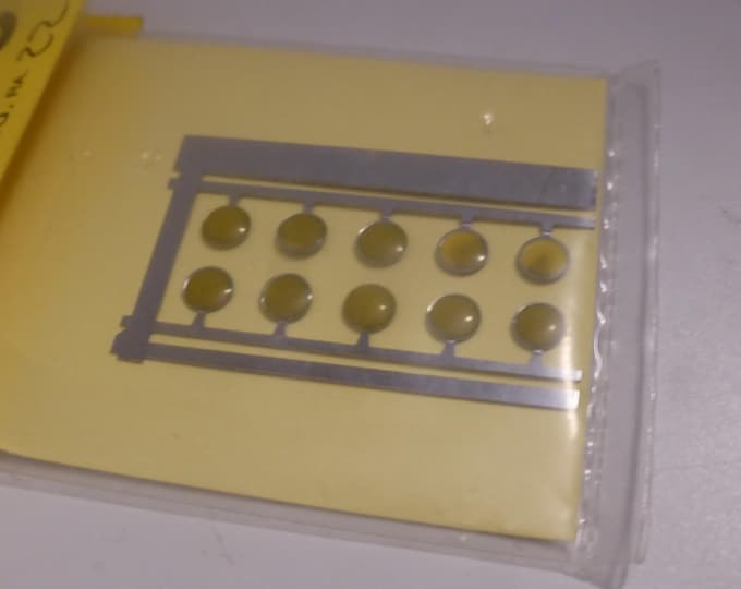 photoetched + resin round lights YELLOW mm 5.0 for model cars and other models (pack of 10) Racing43 RA22