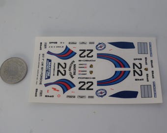 1:43 waterslide decals sheet Porsche 917K Le Mans 1971 #22 Markio/van Lennep winner Cartograf