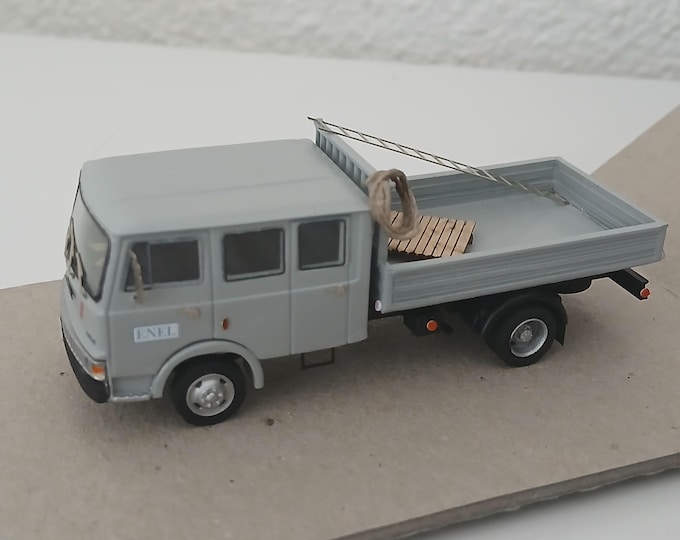 OM 50 triple cabin ENEL special Handbuilt model by Nonomologati 1:87 H0