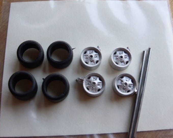 white metal  wheels for Abarth, Giannini, Fiat 70/80s etc. Carrara Models 30 1:43