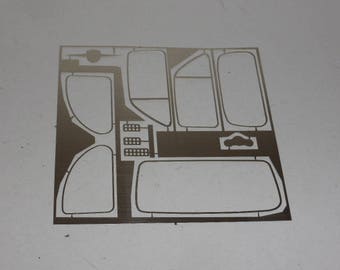 Set of 1:18 photoetched accessories for Abarth / Fiat / Giannini / Steyr 500-derived cars