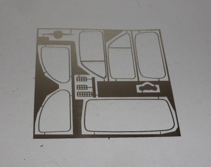 Set of 1:18 photoetched accessories for Abarth / Fiat / Giannini / Steyr 500-derived cars