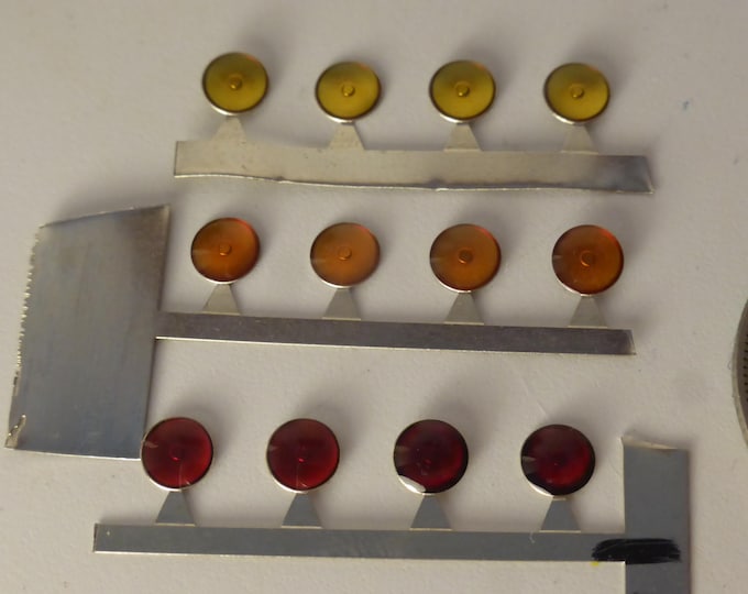 photoetched+resin lights round red, orange and yellow mm 4.5 FLFM4.5 for model cars and other models