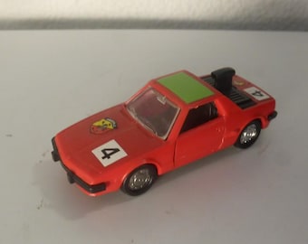 Norev 1:43 plastic series Fiat X1/9 Abarth Prototype bright red mint conditions vintage model car