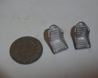 1:43 white metal seats (pack of 2) for touring and GT cars of the 70-80s