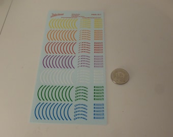 1:18 waterslide decals sheet tire scripts for contemporary F1 modelcars Interdecal PN20-18-1