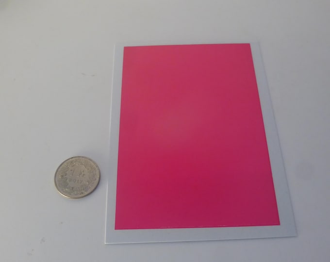 Waterslide decals sheet GLOSS DAYGLO PINK colour (cm 11.25x7.65) Interdecal production