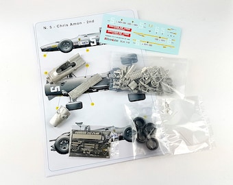 Ferrari 312 B Formula 1 British GP 1968 Chris Amon or Jacky Ickx TAMEO Kits SLK118 1:43 to paint and to assemble