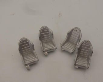 1:43 white metal seats for racing and sports cars of the 70/80/90s Carrara SP05 (pack of 4 pieces)