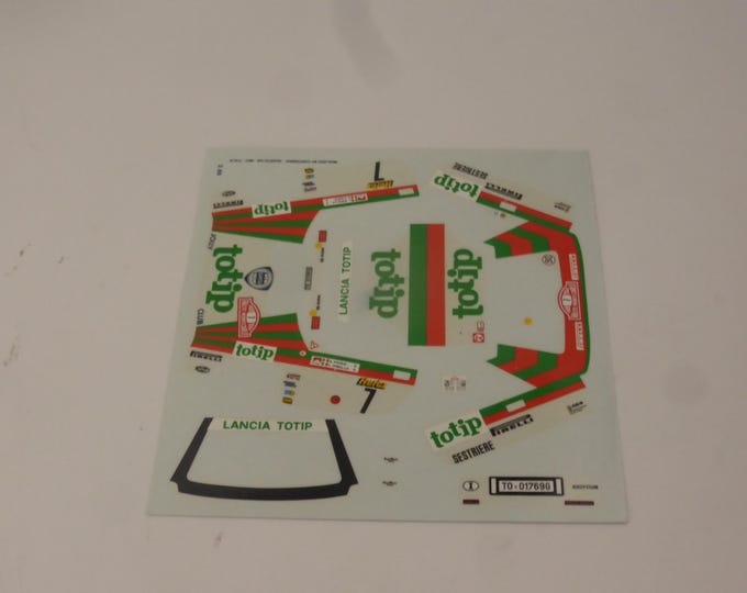 1:43 decals for Lancia Delta HF 4WD GrA Totip Jolly Club Rally Monte Carlo 1988 #7 Fiorio/Pirollo