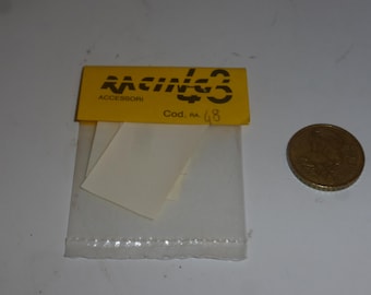 white mudflaps for rally cars (to cut) suitable to 1:43 vehicles and the like Racing43 RA48