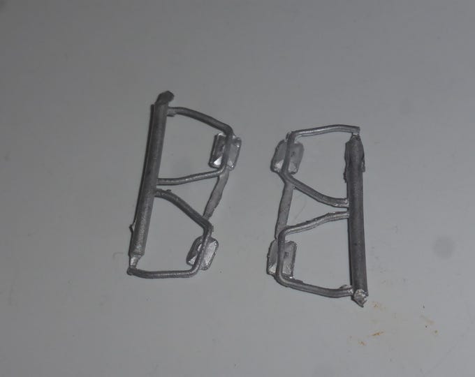 1:43 white metal side mirrors for vans and trucks (pack of 2 couples)