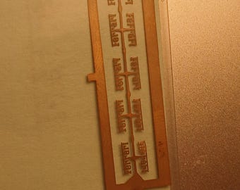 photo etched 1:43 Ferrari scripts (10 pieces) mm 5.00 FDS F54