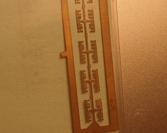 photo etched 1:43 Ferrari scripts (10 pieces) mm 5.00 FDS F54