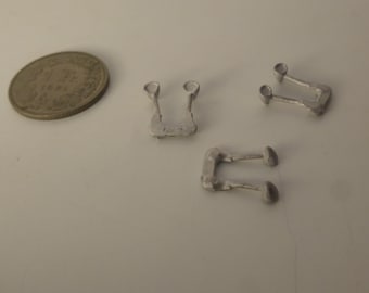 1:43 ogival side mirrors for road & racing cars Ferrari 312PB 512S 512M Porsche etc (white metal, pack of 6 pieces)