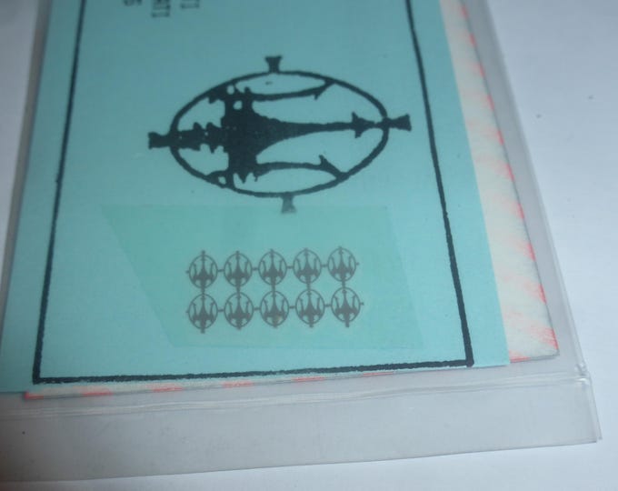 Photoetched Maserati badges for front sections (pack of 10) 1:43 scale Tron TF12