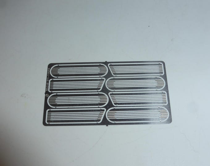 1:24 and 1/25 photoetched Street Rod Billet style Hood-side louvers The Model Car Garage 2121