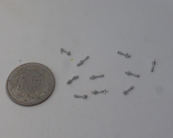 1:43 white metal gearbox levers for racing and rally cars of the 70s  (10 pieces) Racing43 RA10