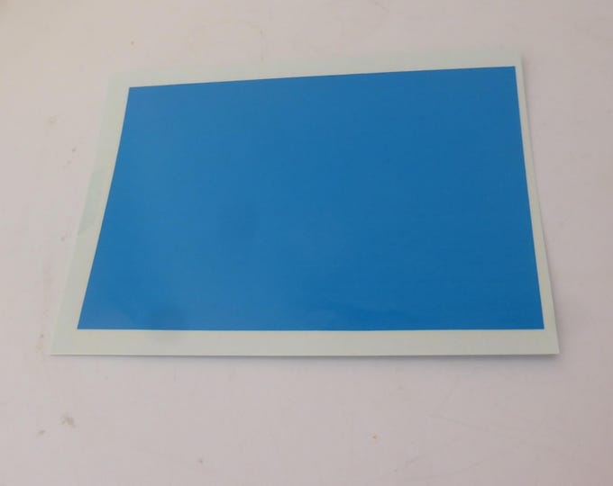 Waterslide decals sheet GLOSS MID BLUE colour (cm 11.20x7.70) Interdecal production