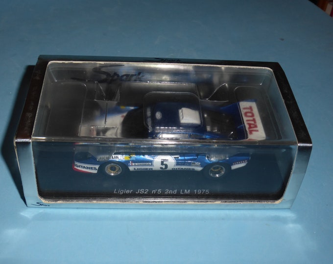Ligier Ford Cosworth JS2 Le Mans 1975 #5 Lafosse/Chasseuil 2nd overall Spark S0550 mint in box 1:43 SHIPPING OFFERED