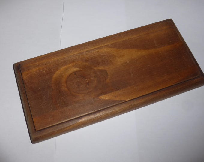 Wooden Display Base for Model Cars – Raised Edge Collector Stand cm 17.00x8.00