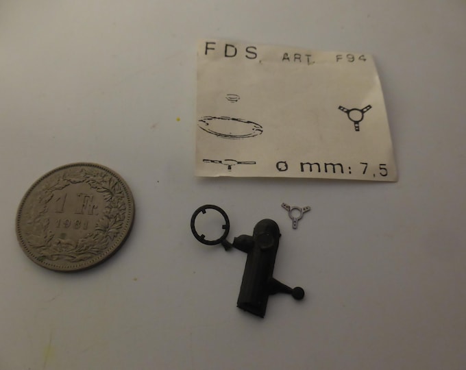 1:43 plastic and photoetched 3-spoke steering wheel mm 7.5 for sports and racing cars of the 60-70s FDS F94