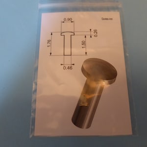 high quality machined rivets (pack of 30) Tameo PG22 1:43