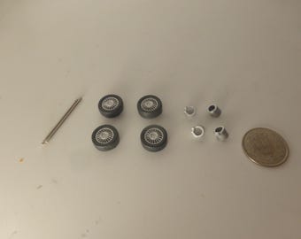 1:43 plastic wheels for Alfa Romeo 159 and other cars of the 2000s GMW043