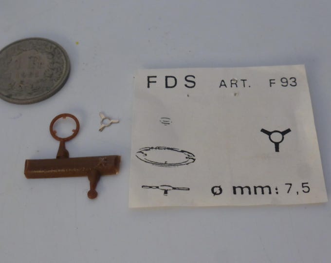1:43 plastic and photoetched 3-spoke steering wheel mm 7.5 for sports and racing cars of the 60-70-80s FDS F93