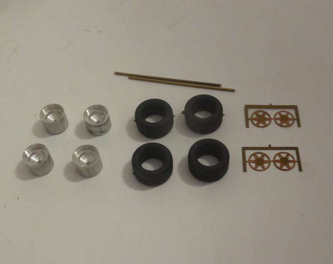 1:43 turned and photoetched racing Gotti type 5-spokes 70-80s wheels Remember