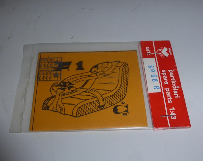 Pack of two 1:43 seatbelts sets for F1 cars (photoetching plus adhesive pre-cut red tissue) Tron SP68R