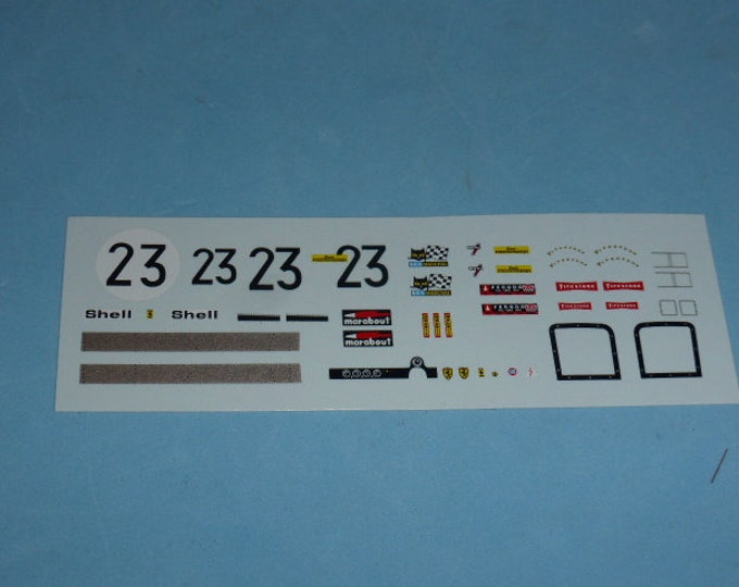 high quality 1:43 decals Ferrari 512S Ecurie Francorchamps 1000km Spa 1970 #23 Madyero by Remember TK30