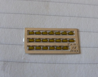 photoetched+resin lights multiple clear colours choice mm 1.0x2.0 FLR12 for model cars and other models