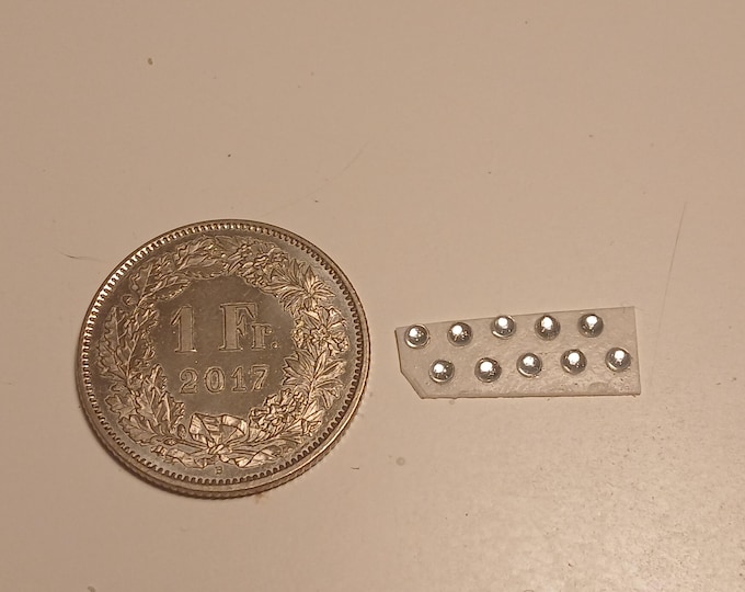 pack of 10 lights for model cars and other models mm 2.0 round CLEAR Remember production