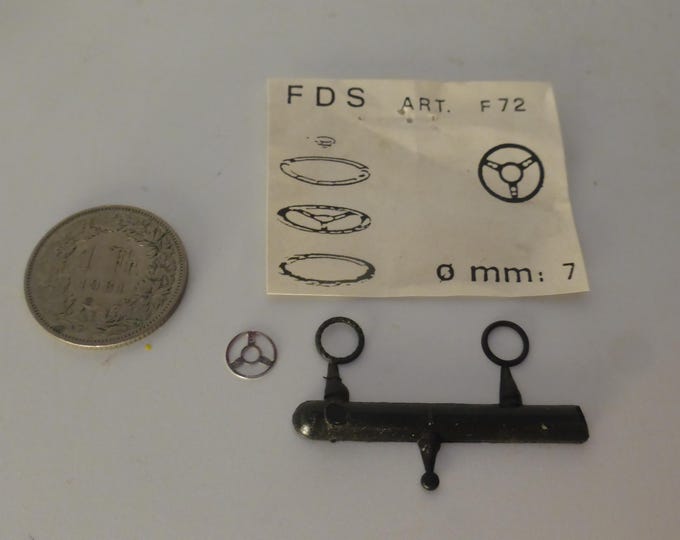 1:43 plastic and photoetched 3-spoke steering wheel mm 7 for sports and racing cars of the 50-60s FDS F72