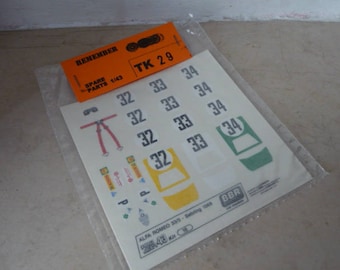 high quality 1:43 decals Alfa Romeo 33-3 12h Sebring 1969 #32-33-34 Remember TK29