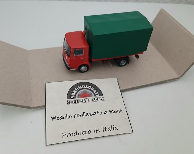 OM FIAT 50 truck with tarpaulin special Handbuilt model by Nonomologati 1:87 H0