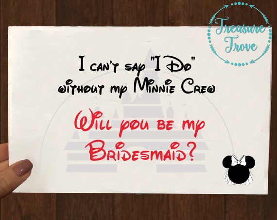 disney maid of honor proposal