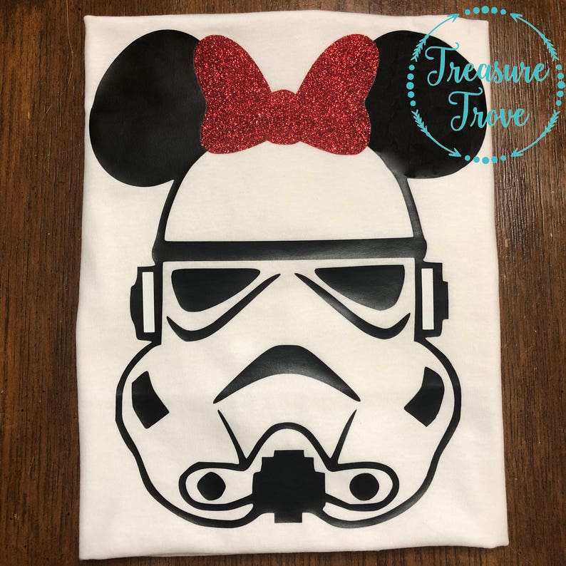 Storm Trooper Minnie Shirt / Cute Star Wars Shirt | Etsy
