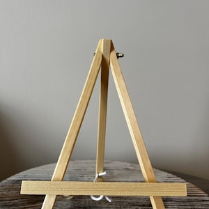 9” Tabletop Easel Stand – Small Display Easels for Painting, Art & Crafts – Mini Wood Easel for Students, Artists, DIY Projects